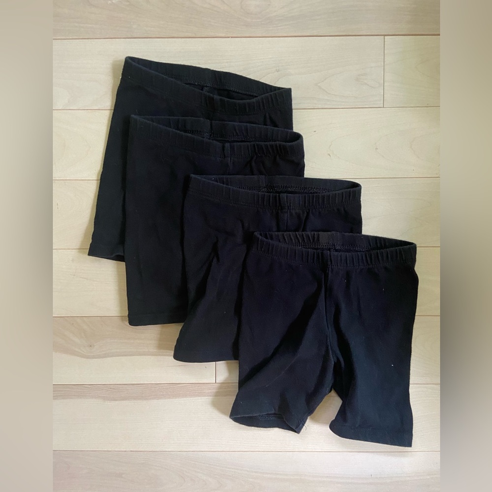 Bundle of 4 Black Biker Shorts